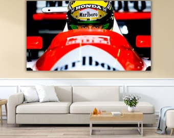 Ayrton Senna Poster Art,Racing Legend Wall Art,F1 Icon Print, Motorsport Decor, Car Enthusiast Gift,Formula 1 Artwork,Vintage Racing Posters