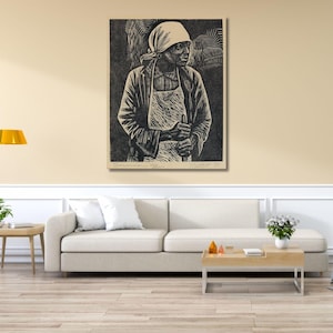 Survivor By Elizabeth Catlett Wall Art,Survivor By Elizabeth Catlett Canvas, Quality Print,Elizabeth Catlett Poster,Equality Art,Vintage Art