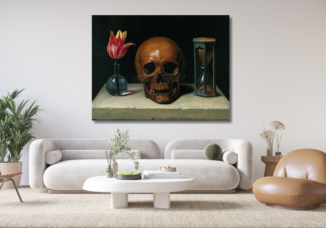 Philippe De Champaigne Still Life With Skull Canvas Poster Art Print ...
