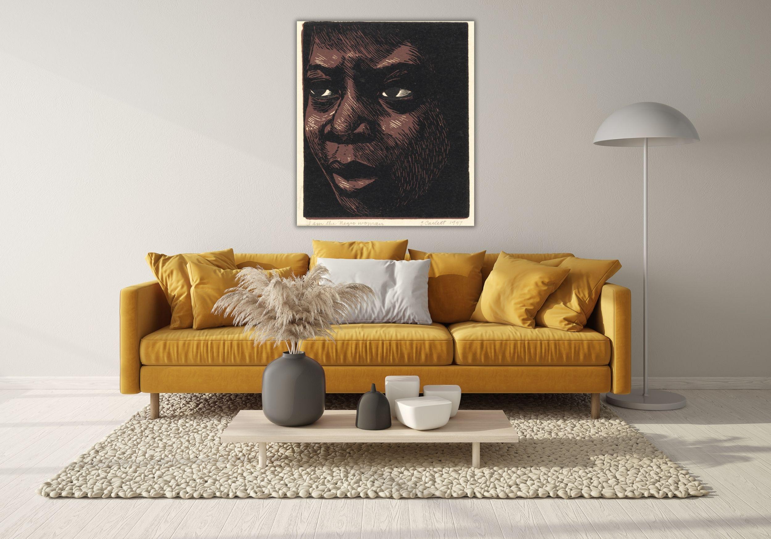 I Am the Negro Woman by Elizabeth Catlett Wall Art,elizabeth