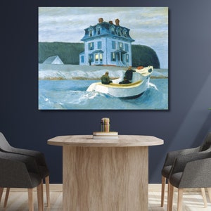 Edward Hopper Canvas Sailboat the Sea (1951) Wall Art Edward Hopper Print, Edward Hopper Wall Art, Edward Hopper exhibition print Artwork