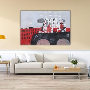 Riding Around By Philip Guston Ready to Hang Canvas Wall Art, Quality Art Print, Philip Guston Poster Print, Home Decor, Philip Guston Print