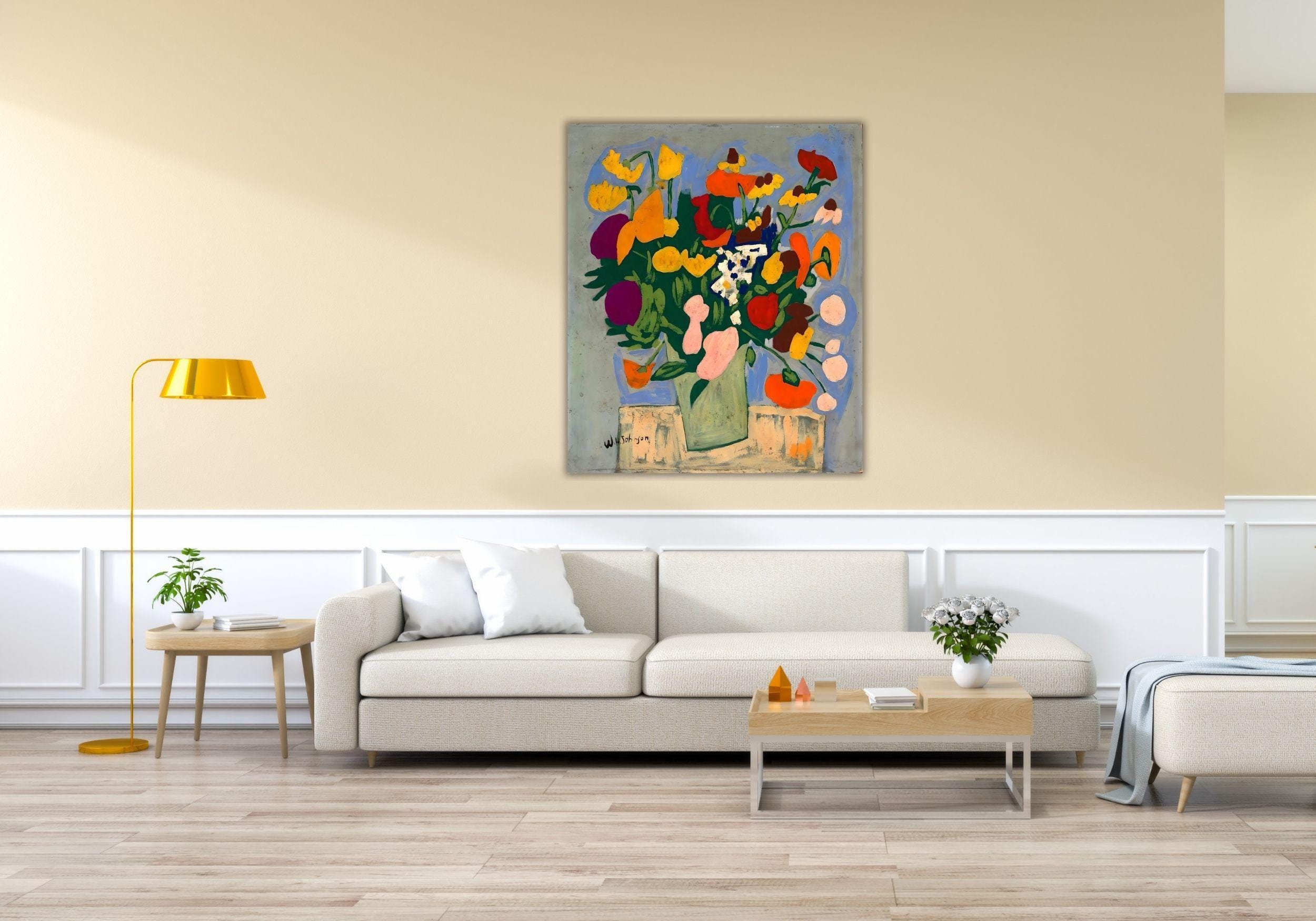 Flowers by William H. Johnson Ready to Hang Canvas Wall Art