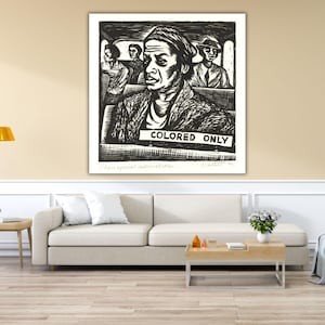 Elizabeth Catlett I Have Special Reservations Canvas Wall Art, Quality Print Elizabeth Catlett Poster Quality Equality Black Lives Matter