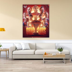 2025 LA Liga Champion FC Barcelona Canvas  Barcelona Poster, Wall Art, Football Fan Gifts,Extra Large Wall Art,Man Cave,Ready to Hang Canvas