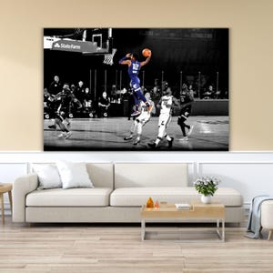 Ja Morant Poster, Dunk Print, Ja Morant Dunk Canvas Wall Art, NBA Dunk Poster, Ja Morant Print, Room Wall Decoration , Basketball Wall Art