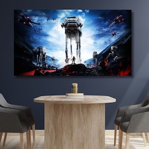 Starwars Print, Battlefront Ultimate Poster, Movies Poster,Epic Star Wars Poster,Full Character Set Movie Film Canvas Wall Art,Gift for Kids