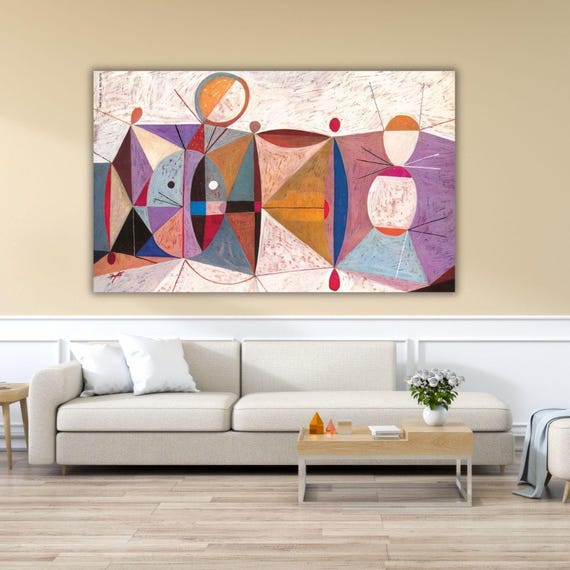 Mid-century Modern Art by S. Neil Fujita Canvas Ready to Hang Wall