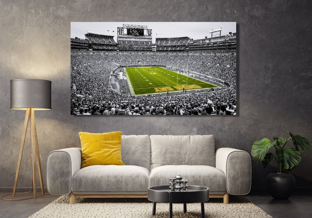 Lambeau Field Stadium Canvas,lambeau Field Game Day Poster,lambeau ...