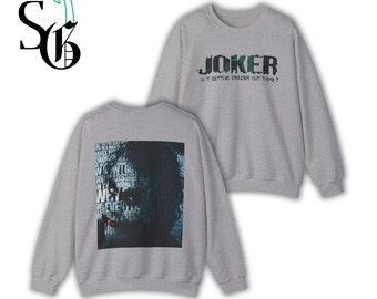 WHY SO SERIOUS ,Limited Joker Hoodie, Joker Horror Movie Hoodie, Scary Movie Sweatshirt, Vintage 90s Joker, Homage Bootleg shirt, Hoodie