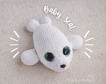 Baby Seal Amigurumi Crochet Pattern - Instant Digital Download