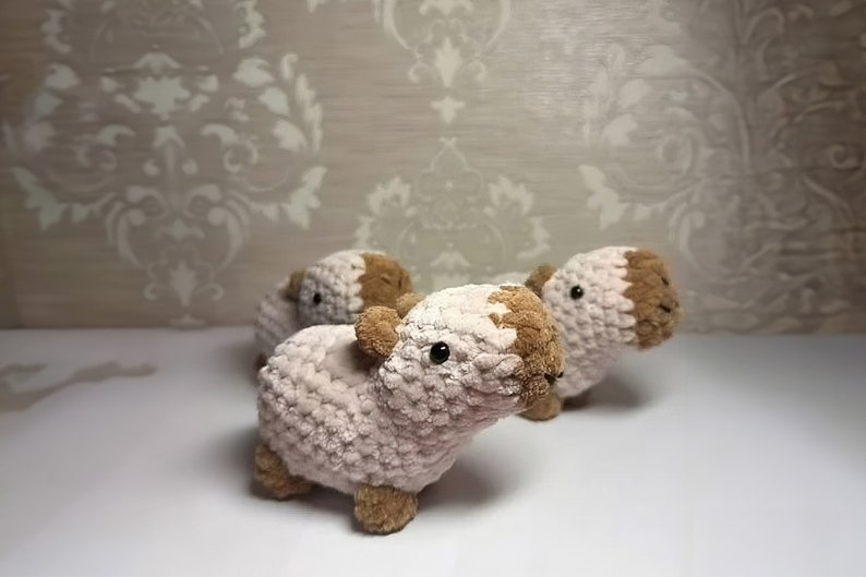 Cute Amigurumi Capybara Crochet Pattern Instant Digital Download image 2