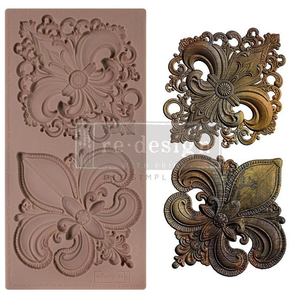 SALON DE LA 5"x10" Mould- Redesign with Prima - Silicone Decor Mold- Multi-Media Mould - Chocolate Mold - Furniture Decor Mould