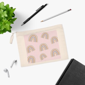 Trousse Boho-Arcobaleno rosa immagine 1