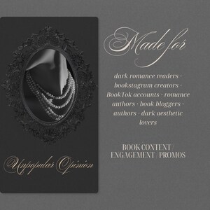 Buchbesprechungsvorlage Canva Bundle, Dark Romance Bookstagram ...