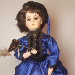 Porcelain Doll 20&quot;(51cm), Vintage, Rare, Unique, Victorian Limited Edition Collector’s Doll, Soft Body Doll (46)
