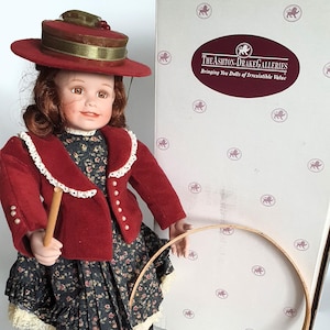 Porcelain Doll &quot;Estelle&quot; 15&quot; (38cm) by The Ashton-Drake Galleries, Michele Girard - Kassis, Vintage Limited Edition Collector’s Doll (696)