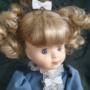 Porcelain Doll 16&quot; (40 cm), Vintage Beautiful Limited Edition Collector’s Doll (40)