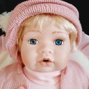 Muñeca de porcelana de 43 cm de la Colección Leonardo, edición limitada vintage de colección (9)