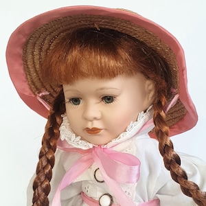 Porcelain Doll 17&quot;(43cm) Vintage Limited Edition Collector’s  Doll (77)