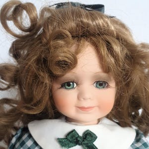 Porcelain Doll &quot;Celia&quot; 10&quot;(26cm) by The Alberon Collection Small , Vintage Limited Edition Collector’s Porcelain Doll (36)