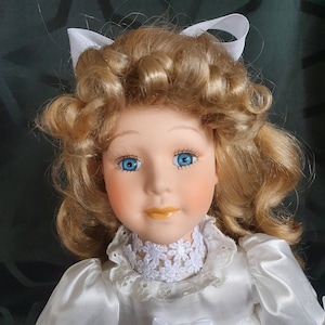 Porcelain Doll 15&quot; (38 cm),  Limited Edition Collector’s Vintage Genuine Porcelain Doll, Beautiful and Unique (95)