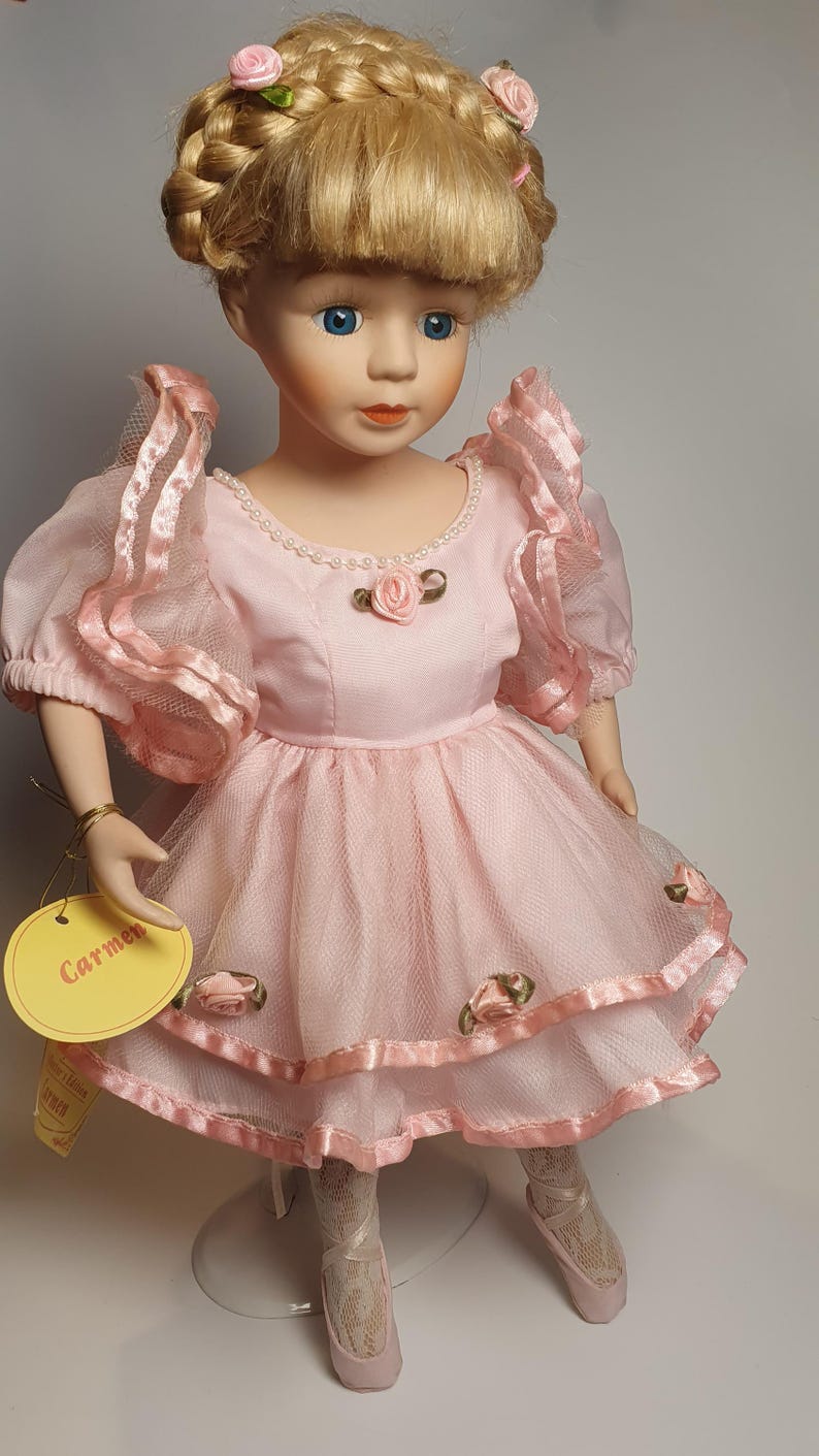 Vintage Porcelain Doll “Carmen” by Regency Fine Arts • Limited Edition Collector Doll • Rare Gift for Doll Lovers (7) image 7