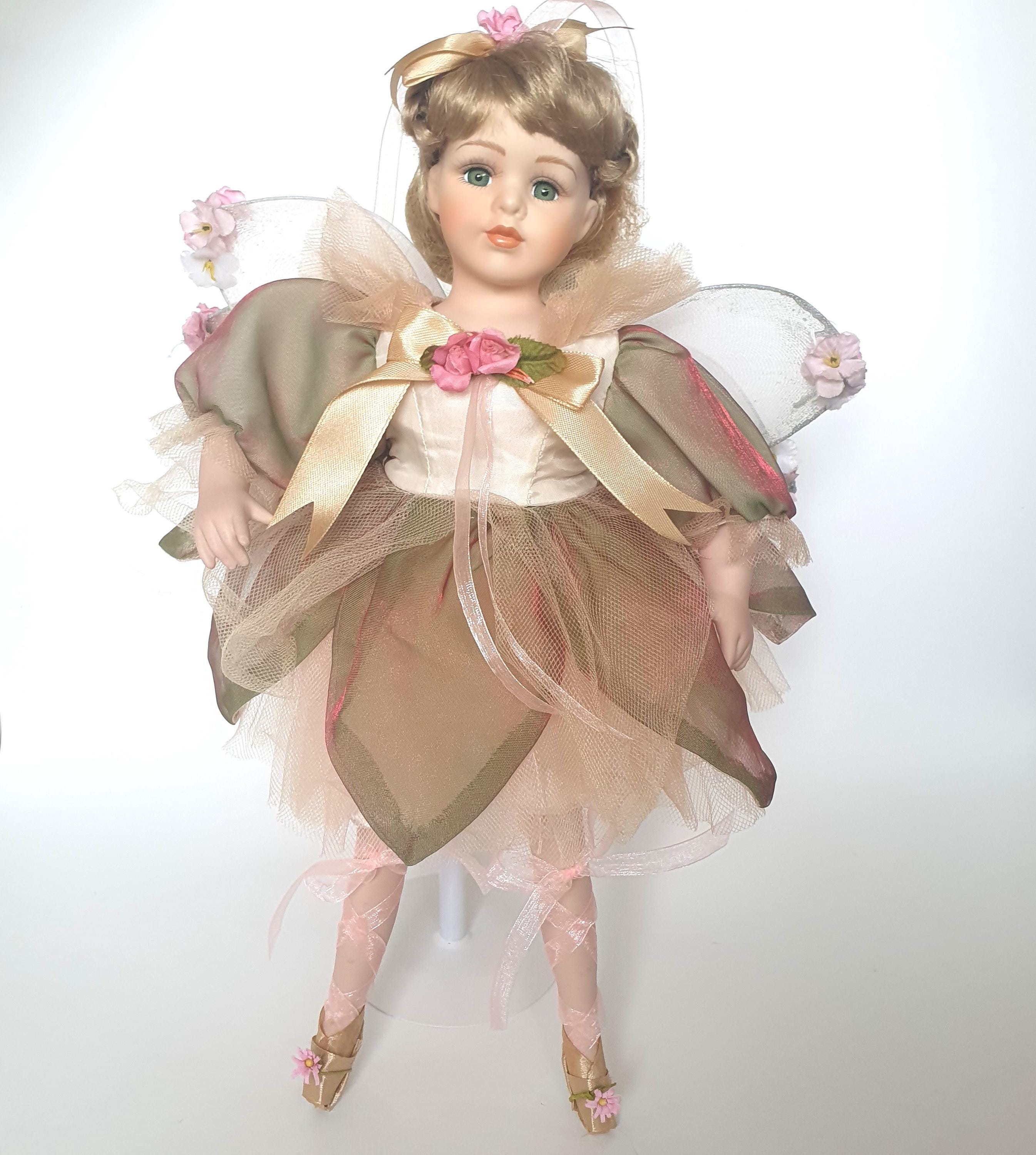 Vintage Porcelain Fairy Doll - Etsy