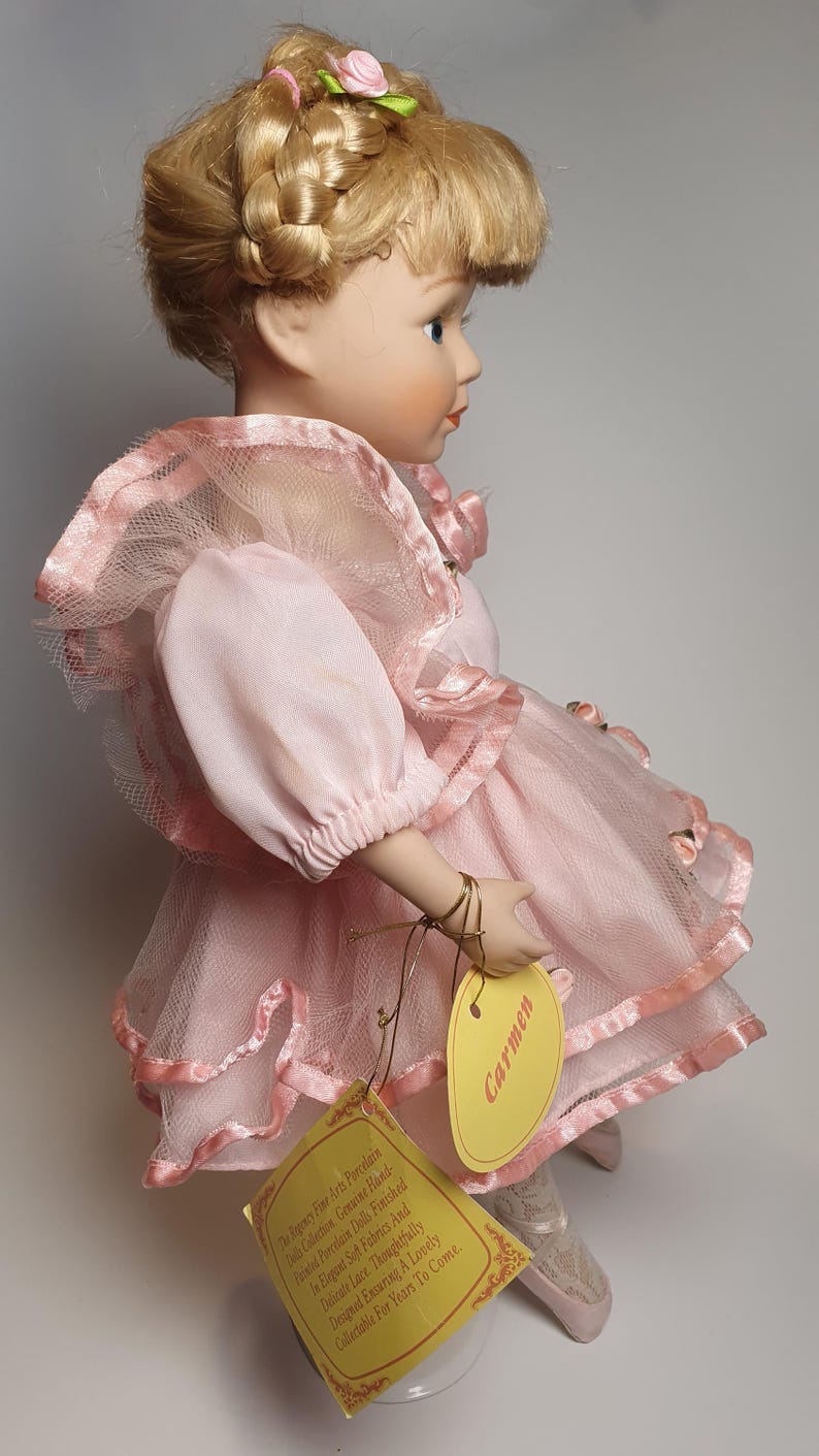 Vintage Porcelain Doll “Carmen” by Regency Fine Arts • Limited Edition Collector Doll • Rare Gift for Doll Lovers (7) image 4