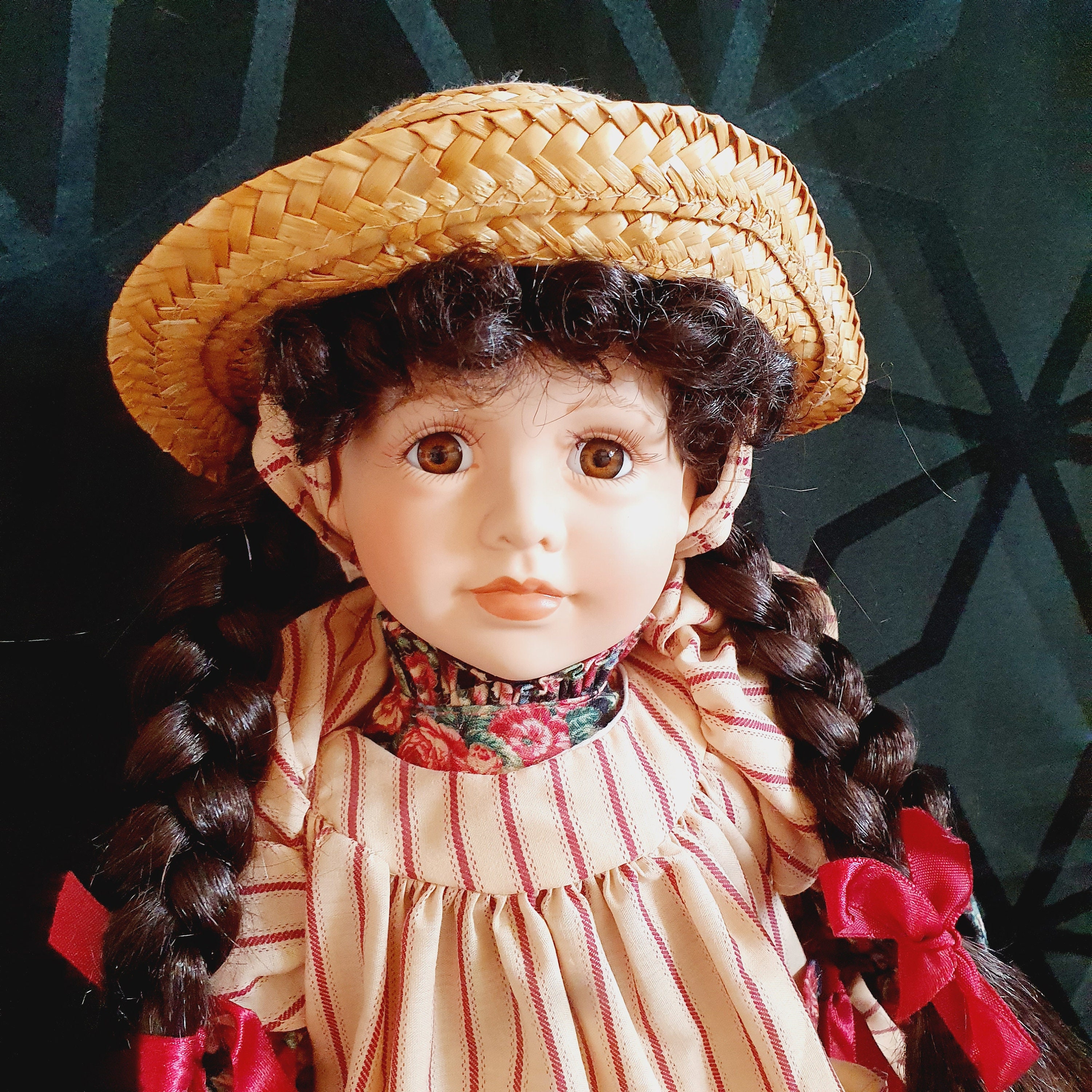 Large Porcelain Doll 20 51cm Vintage Limited Edition Etsy