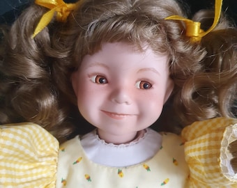Vintage Porcelain Doll ''Sunshine and Lollipops'' 14" by The Ashton-Drake Galleries Limited Edition Collector’s Piece
