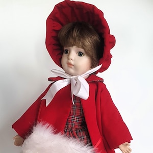 Porcelain Doll &quot;Bru&quot; Vintage Limited Edition Collector’s Doll Reproduction, Unique and Rare, 18&quot;(45cm) (34)