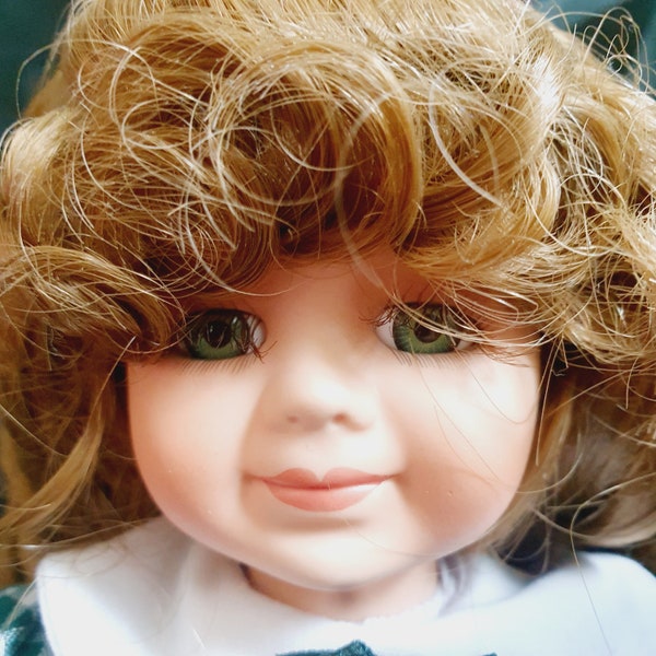The Alberon Collection Small Porcelain Doll "Celia" 10" (26 cm), Vintage Limited Edition Collector’s Porcelain Doll (335)