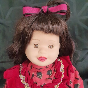 Porcelain Doll by Studio Moonflower 17&quot; (43cm), Nostalgia Mint, Rare Limited Edition Collector’s Porcelain Doll (98)