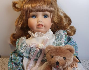 Vintage Alberon Porcelain Doll by Judy Cuddy - Etsy