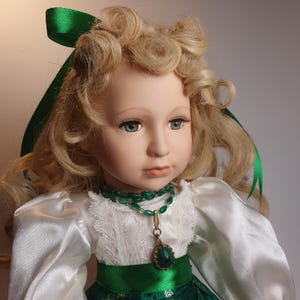 Porcelain Doll 17&quot; (43cm),  Vintage Limited Edition Collector’s Porcelain Doll (64)