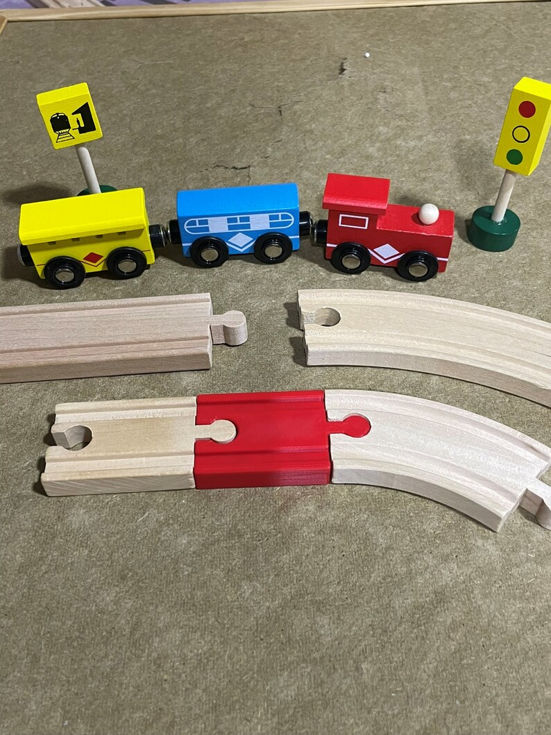 Value Pack of Track Connectors for Wooden Trains 17 Pieces. Many