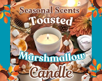 Toasted Marshmallow Aroma  Candle | Scented Beeswax | Gift Idea| Fragrance Home| USA Made