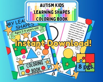 Shape Focus: Educational Coloring Book for Autism Support