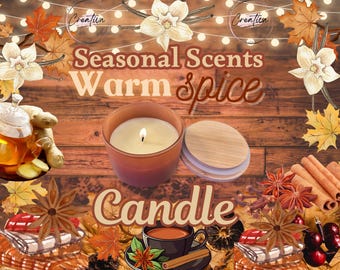 Warm Spice Aroma |Handmade Beeswax Candle | Gift Idea | Home  Fragrance | USA Made