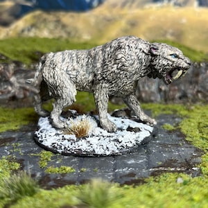 Custom Painted Sabertooth Tiger Miniature
