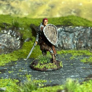 Hand Painted Human Male Fighter Miniature