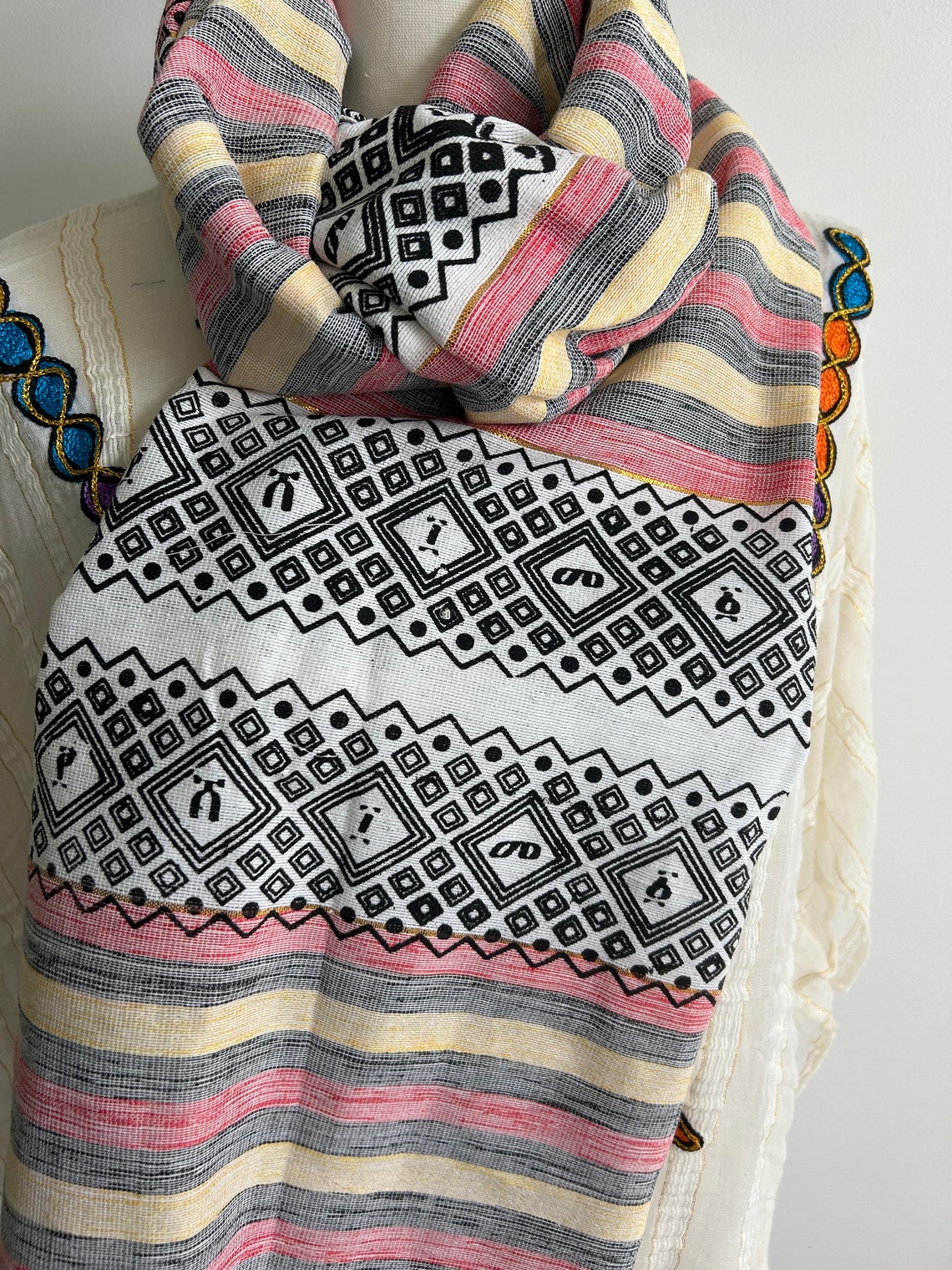 Beza Threads Ethiopian Alfalfa Scarfs Can Be Worn Any Season αα α»αα α ααα αα°αα½α α¨α«α ...