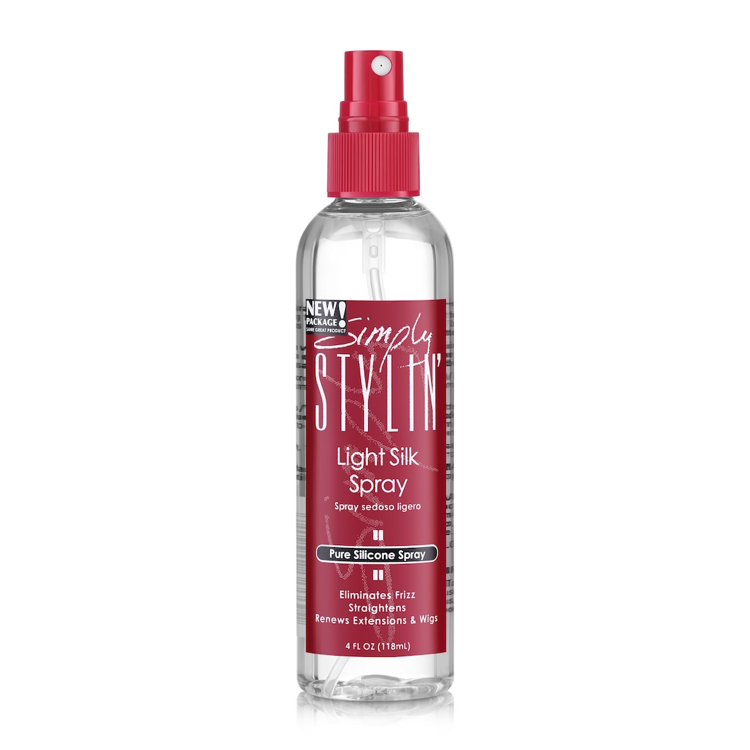 Simply Stylin' Light Silk Spray Anti Frizz Hair Pure Silicone Heat Protectant Products for Women
