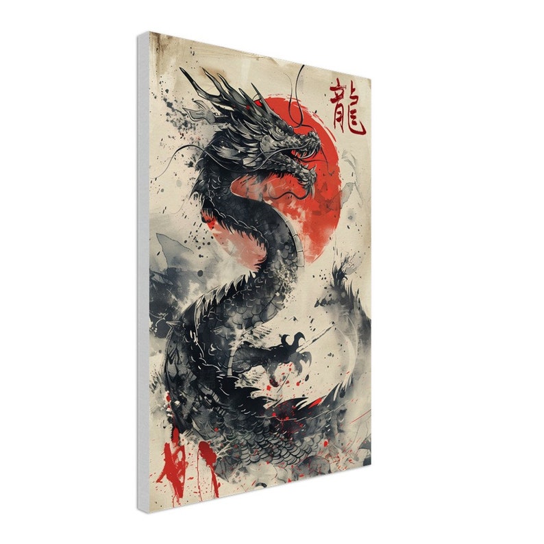 Année du Dragon Affiche Toile Displate 40x60 cm / 16x24″