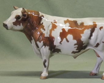 Ayrshire Bull - Ceramic Figurine - 23cm Long x 15cm High - Cheval Ceramics
