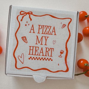 Valentines Pizza Box, Galentines Pizza, Custom Pizza Box Decals Pizza Box Party Favors