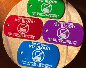 No Blood JW Keychain