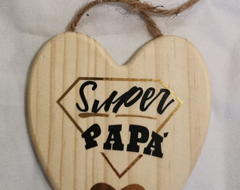 Targhetta in legno dedicata alla Festa del papà