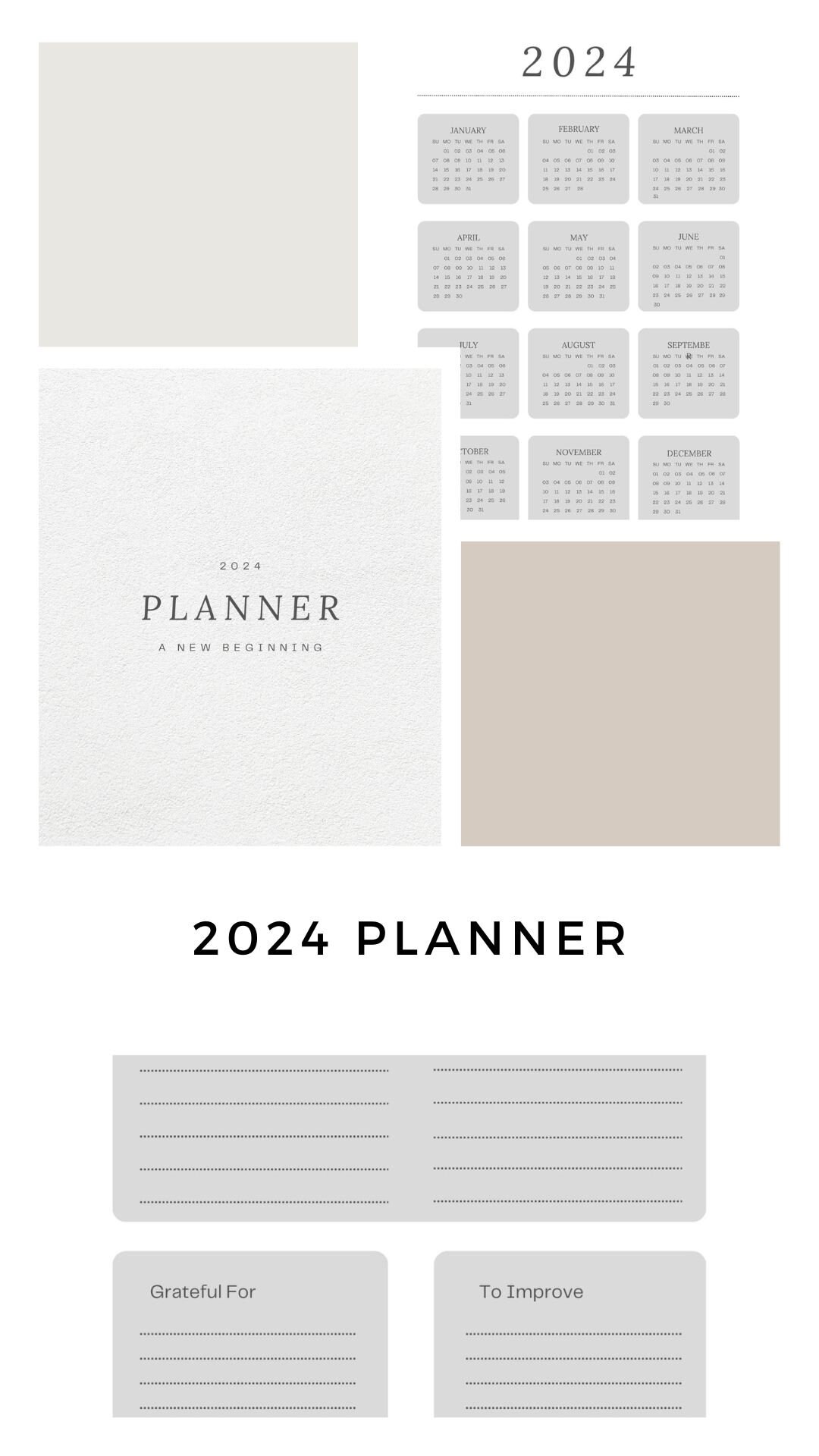 Unlock Your Potential: 2024 Goals & Plans Planner - Achieve Success ...